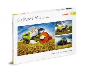 Пъзел CLAAS 70 части 3 в 1 LEXION, JAGUAR и AXION